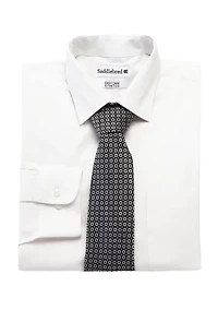 Stretch Dress Shirt and Tie Set