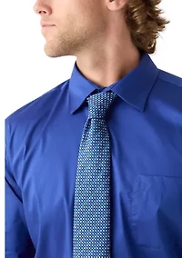 Men's Royal Blue Dress Shirt