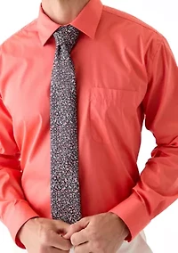 Long Sleeve Button Down Shirt and Tie Boxed Set