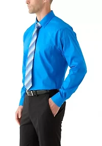 Long Sleeve Button Down Shirt and Tie Boxed Set