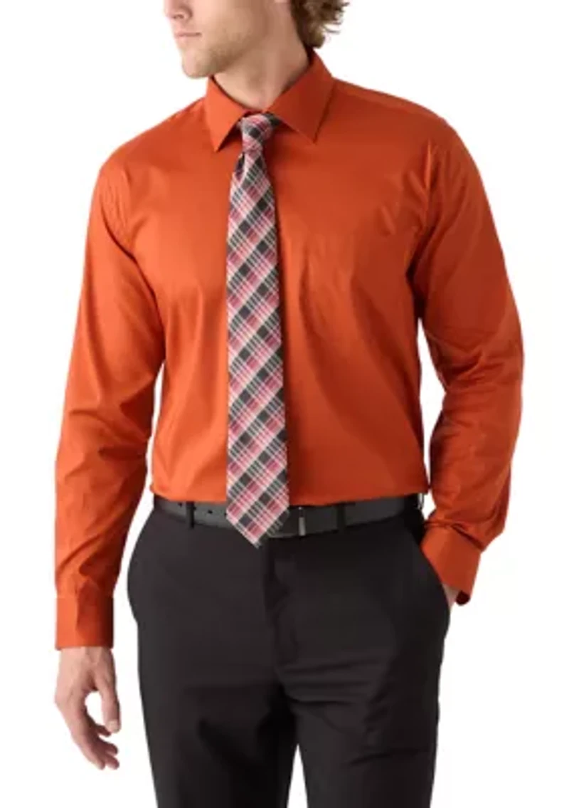 Rust Orange Dress Shirt