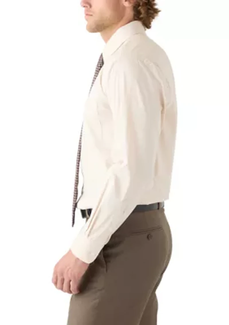 Long Sleeve Dress Shirt and Printed Tie Set