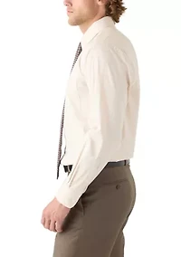 Long Sleeve Dress Shirt and Printed Tie Set