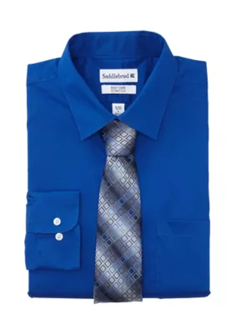Two-Piece Shirt & Tie Set