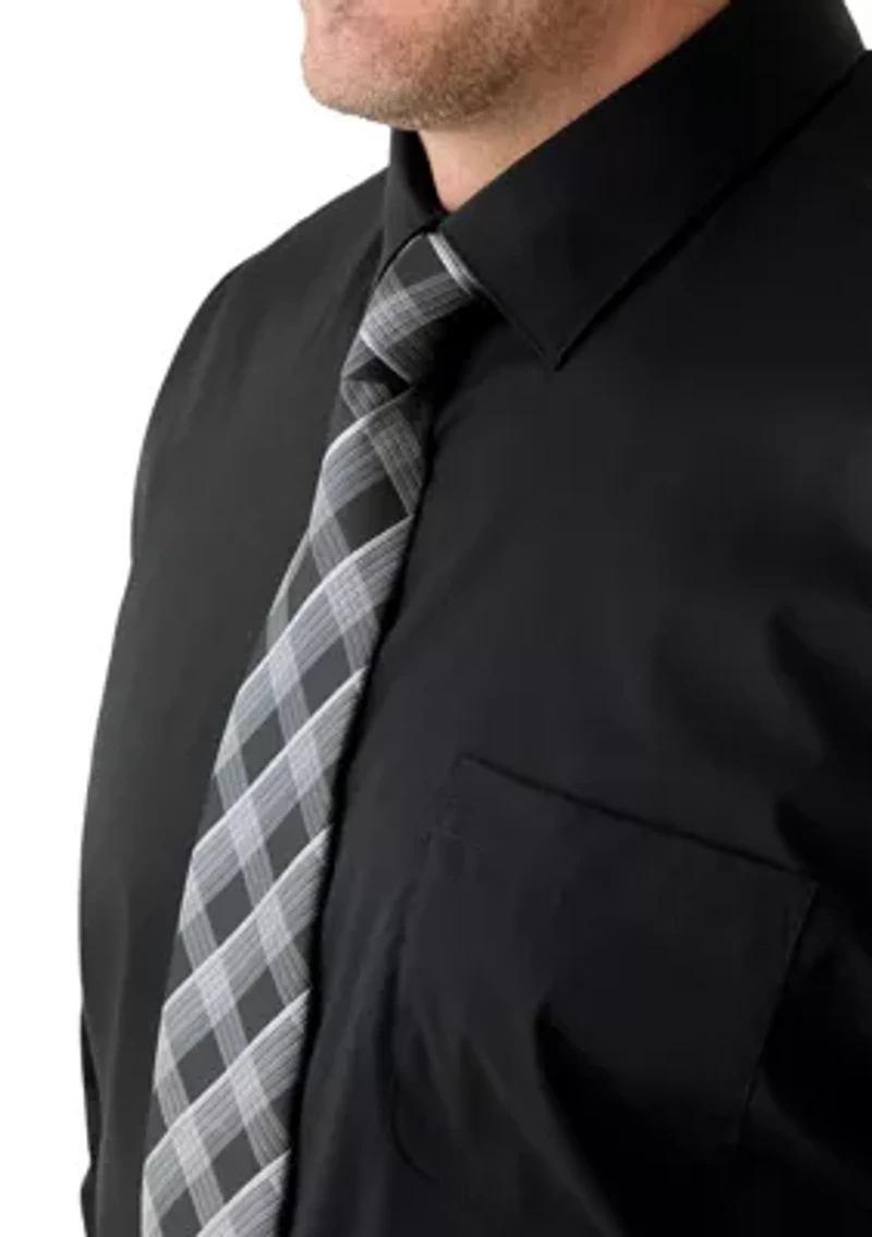 Big & Tall Fashion Shirt and Tie Box Set