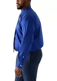 Big & Tall Fashion Dress Shirt with Printed Tie