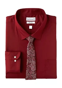 Men's Tall Shirt and Tie Set