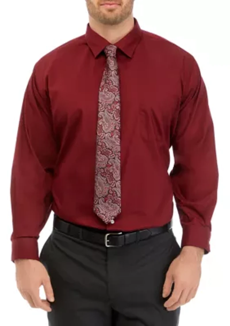 Men's Tall Shirt and Tie Set