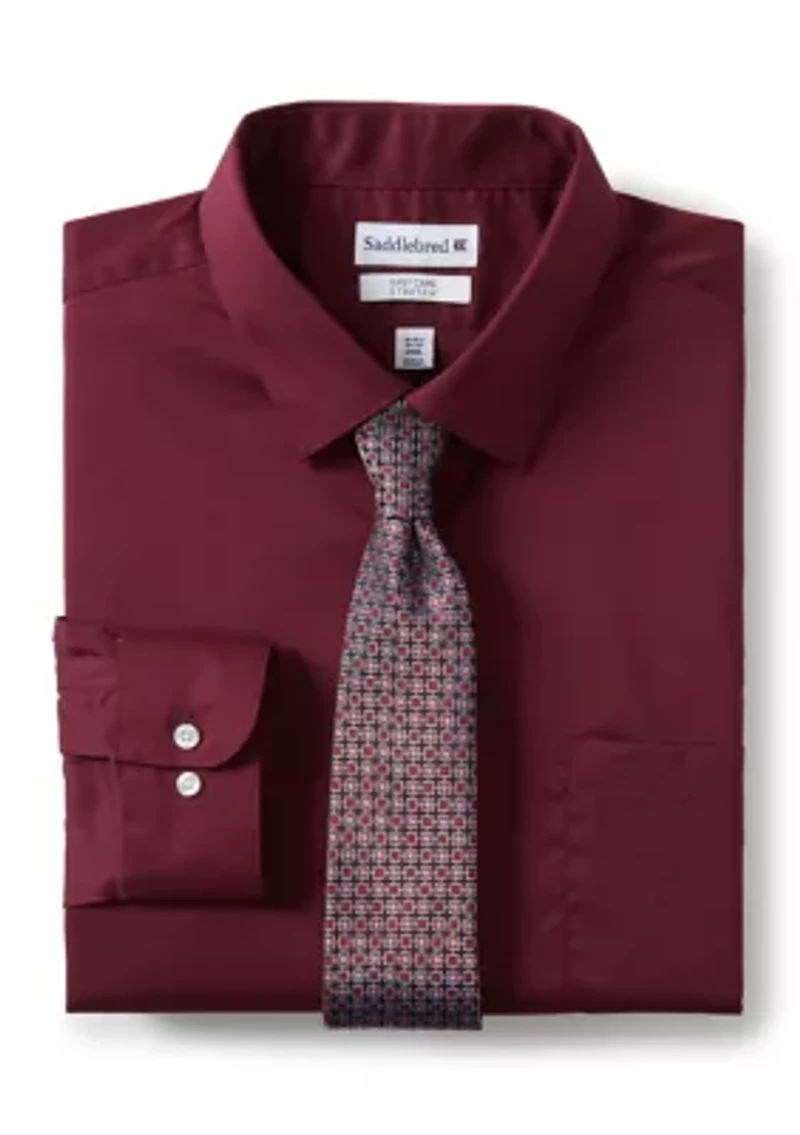 Big & Tall Fashion Shirt and Tie Box Set