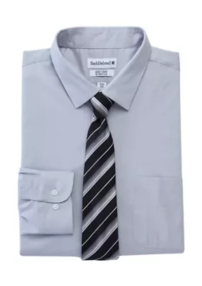 Men's Tall Dress Shirt and Tie