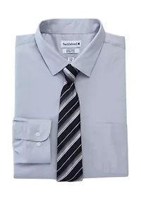 Men's Tall Dress Shirt and Tie