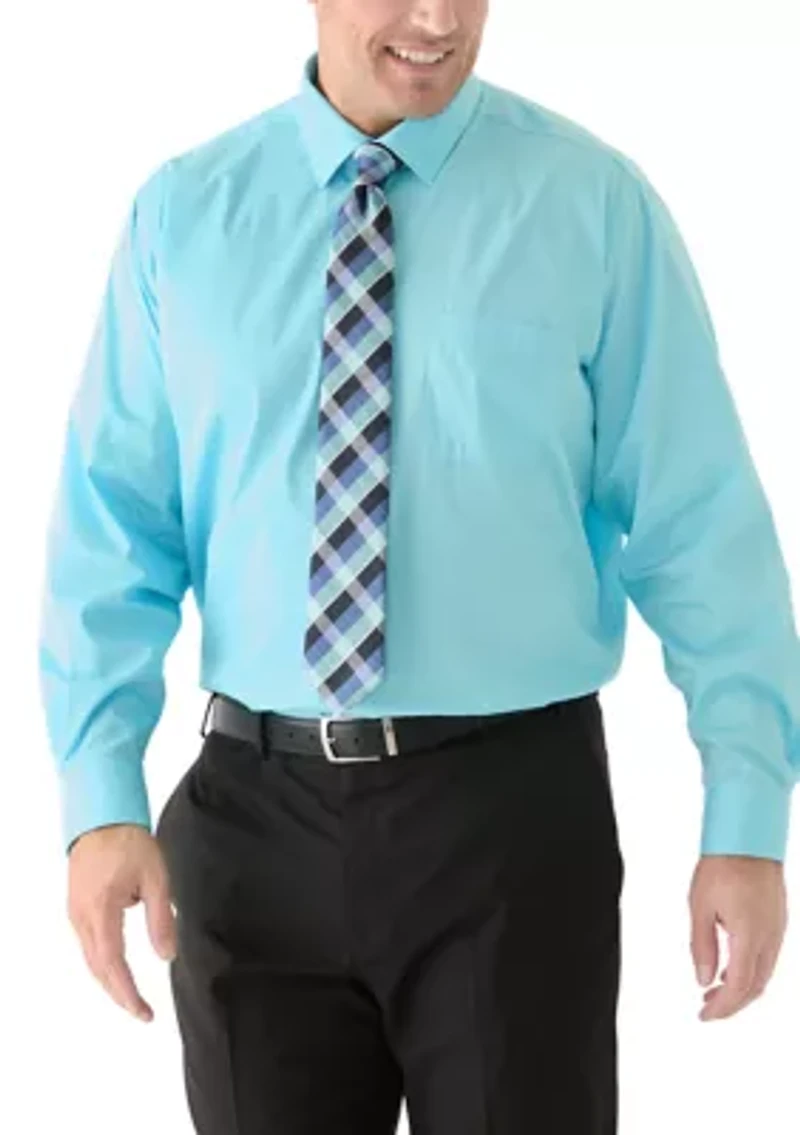 Men's Tall Fashion Shirt and Tie Box Set