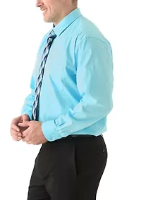 Men's Tall Fashion Shirt and Tie Box Set