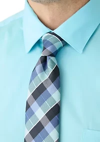 Men's Tall Fashion Shirt and Tie Box Set
