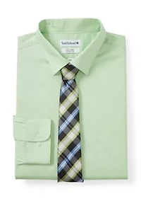 Men's Tall Button Down Shirt and Tie Set