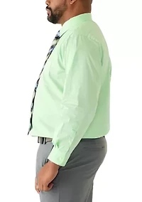 Men's Tall Button Down Shirt and Tie Set