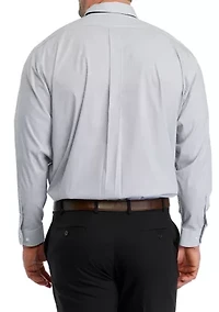 Big & Tall Dress Shirt and Printed Tie Set