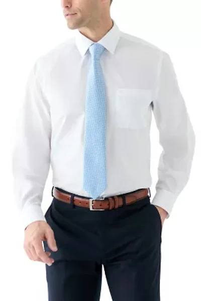 Woven Button Down Shirt and Tonal Tie Set