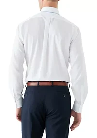 Woven Button Down Shirt and Tonal Tie Set