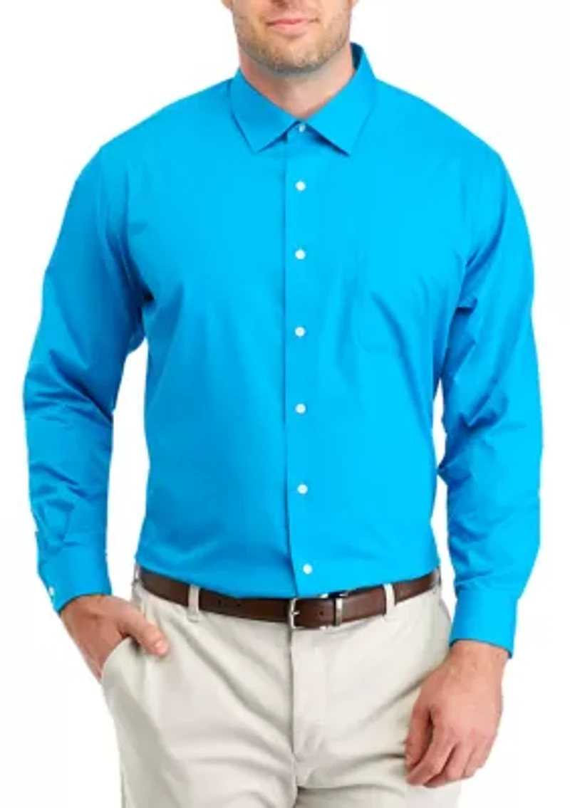 Men's Big Solid Stretch Shirt