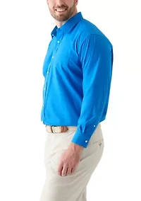 Men's Big Solid Dress Shirt