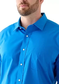 Men's Big Solid Dress Shirt