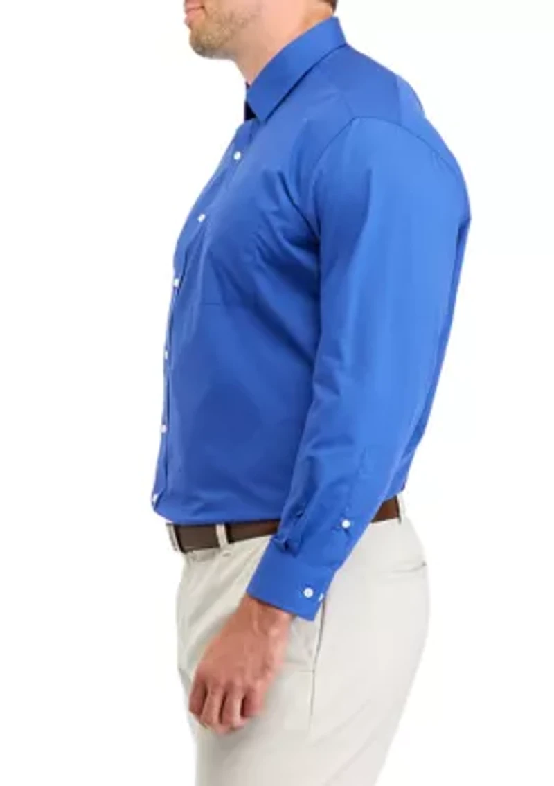 Men's Big Solid Collar Shirt