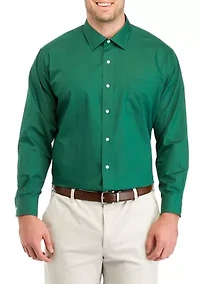 Men's Big Solid Stretch Collar Shirt