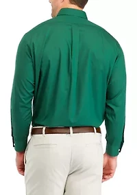 Men's Big Solid Stretch Collar Shirt