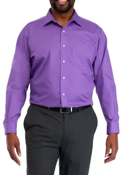 Big & Tall  Fashion Solid Dress Shirt