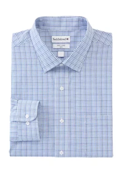 Men's Big Plaid Stretch Collar Shirt