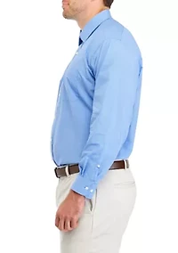 Men's Big Grid Stretch Collar Shirt