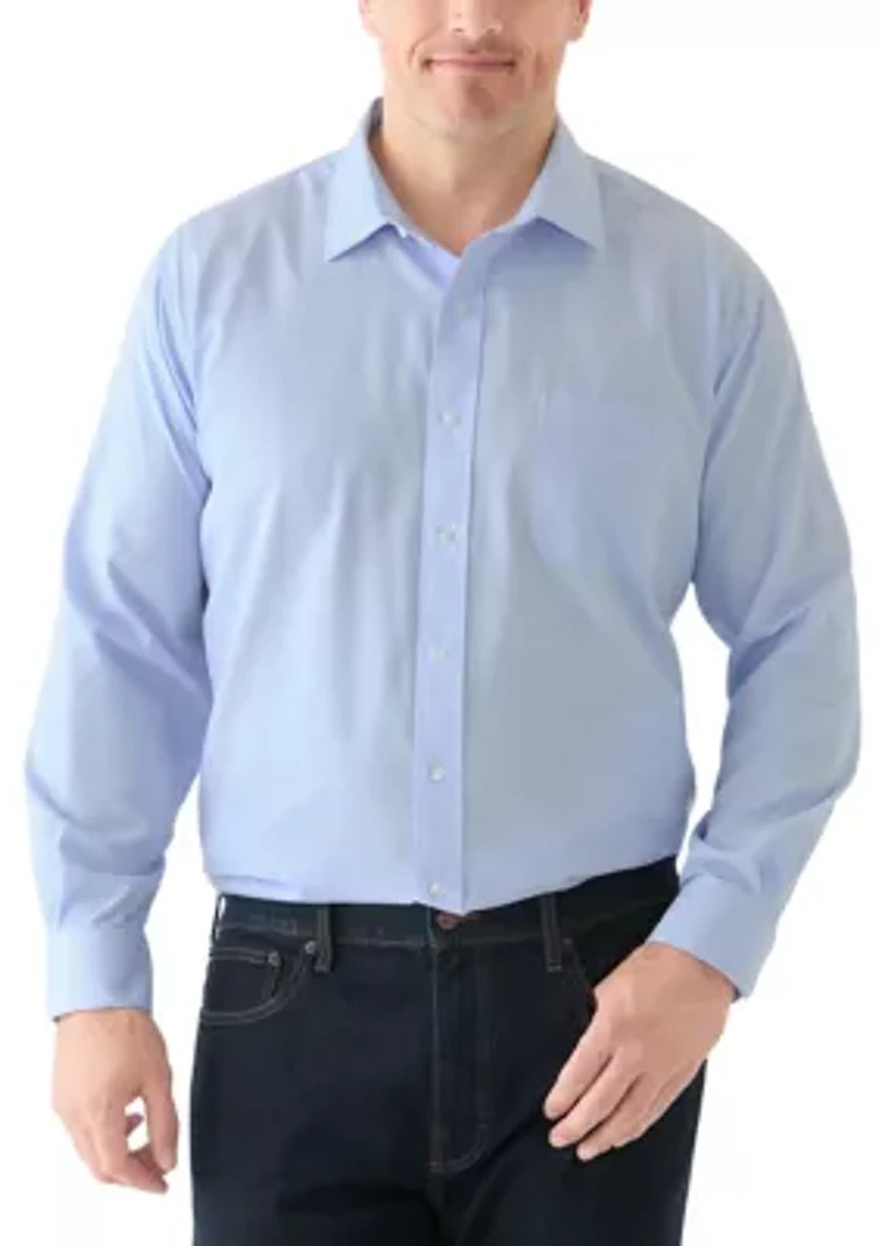Men's Big Fashion Yarn Dye Dress Shirt