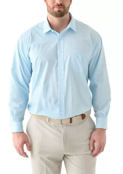 Big & Tall Long Sleeve Printed Button Up Shirt