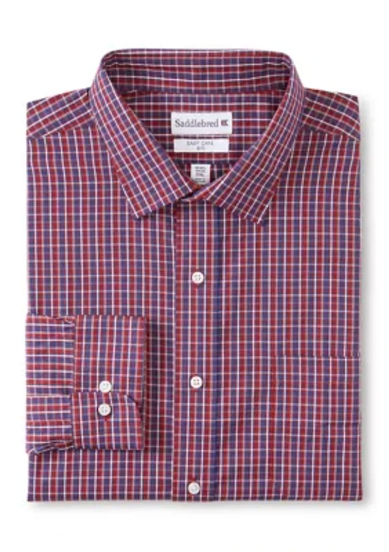 Big & Tall Fashion Yarn Dye Button Up Shirt