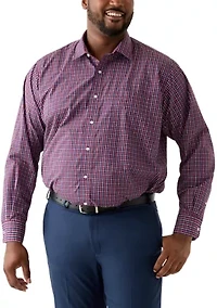 Big & Tall Fashion Yarn Dye Button Up Shirt