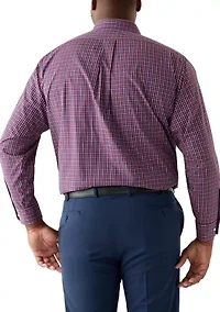 Big & Tall Fashion Yarn Dye Button Up Shirt