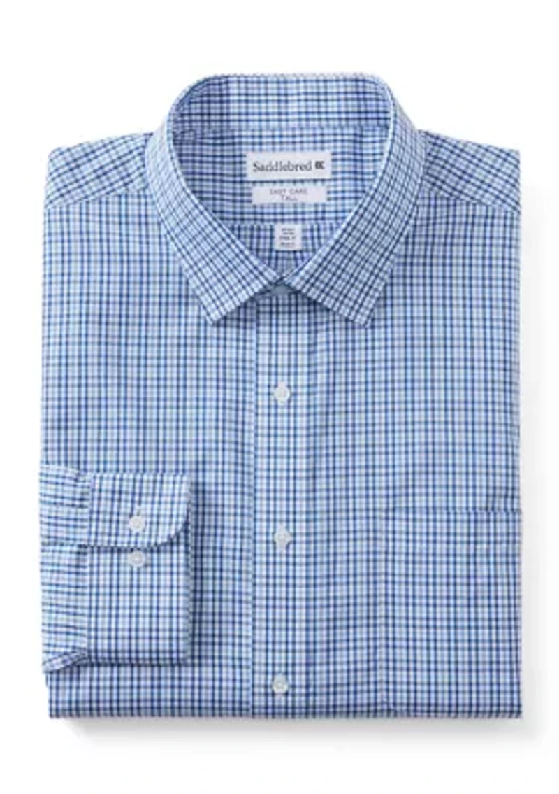 Men's Big Fashion Yarn Dye Dress Shirt