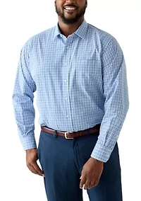 Men's Big Fashion Yarn Dye Dress Shirt
