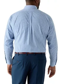 Men's Big Fashion Yarn Dye Dress Shirt
