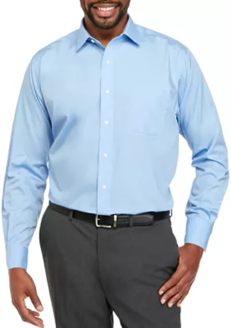 Big & Tall Easy Care Stretch Collar Dress Shirt