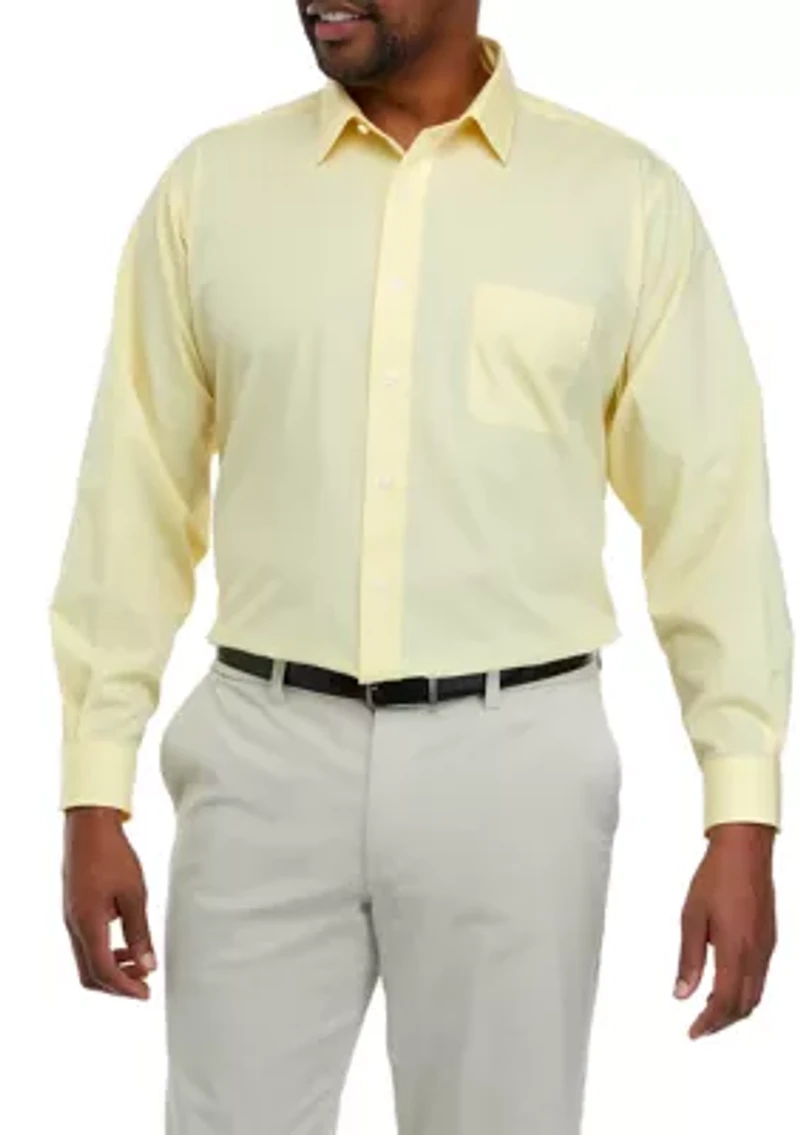 Men's Tall Solid Dress Shirt