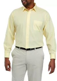 Men's Tall Solid Dress Shirt