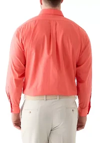 Big & Tall Fashion Solid Button Up Shirt