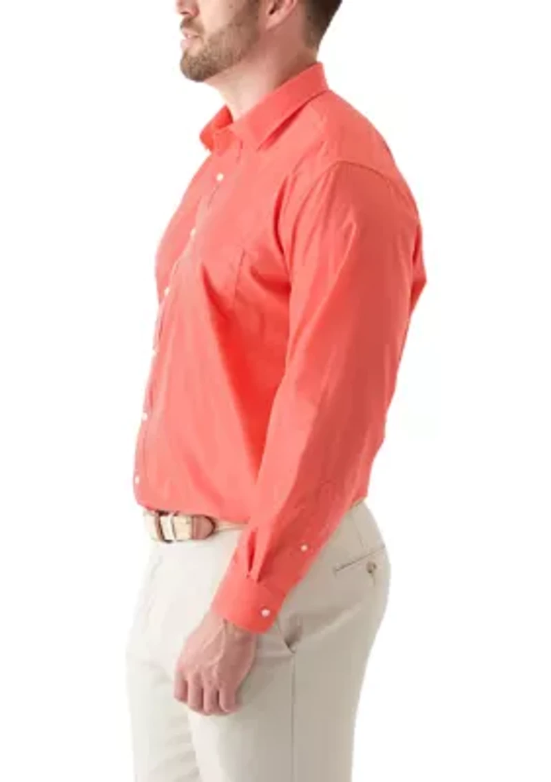 Big & Tall Fashion Solid Button Up Shirt