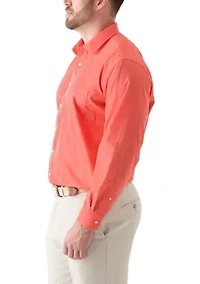 Big & Tall Fashion Solid Button Up Shirt