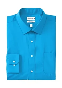 Men's Tall Solid Stretch Collar Shirt
