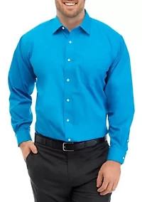 Men's Tall Solid Stretch Collar Shirt