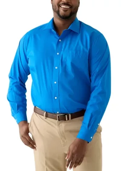 Men's Tall Solid Dress Shirt