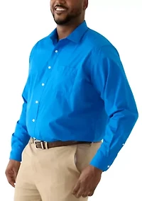 Men's Tall Solid Dress Shirt
